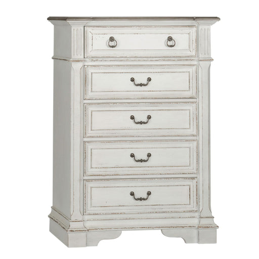 Abbey Park Drawer Chest in Antique White - Furniture House (VA)