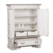 Abbey Park Mirrored Door Chest in Antique White - Furniture House (VA)