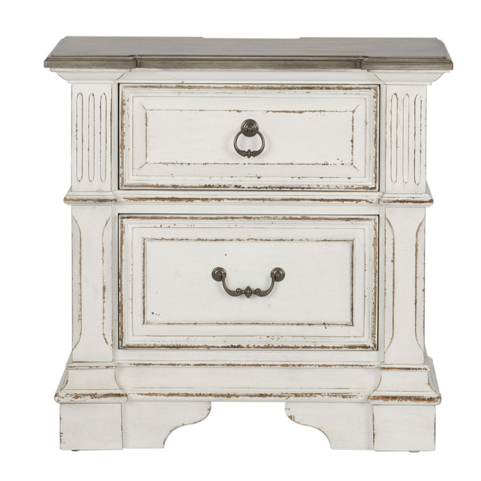 Abbey Park Drawer Nightstand in Antique White - Furniture House (VA)