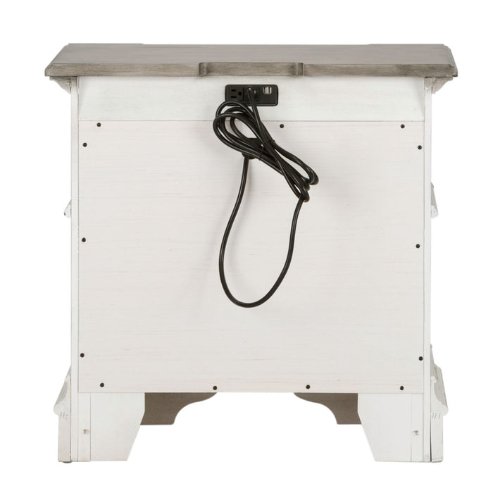 Abbey Park Drawer Nightstand in Antique White - Furniture House (VA)