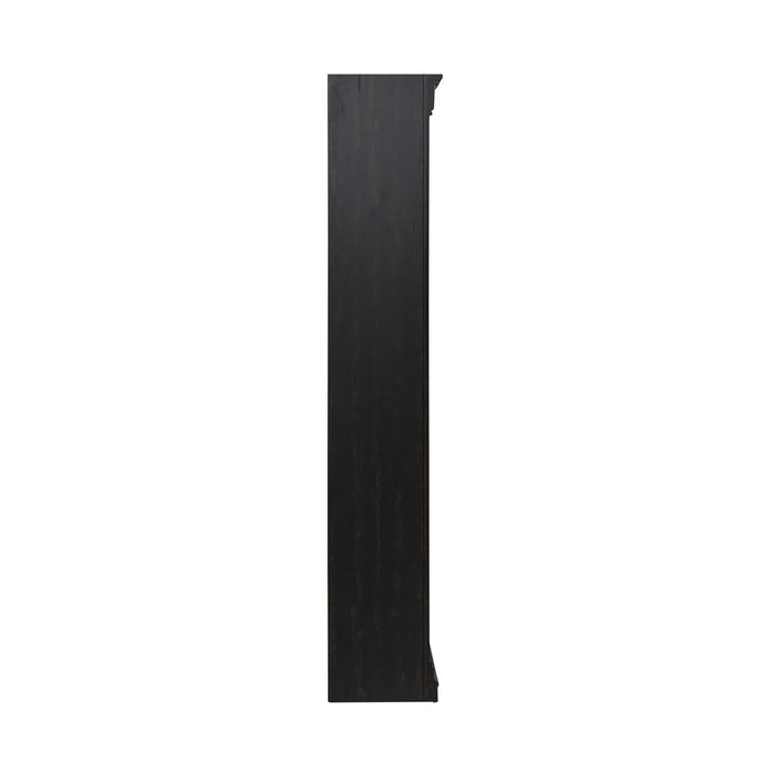 Meritage 2pc Bunching Bookcase in Aged Charcoal w/ Rub Thru/Caramel image
