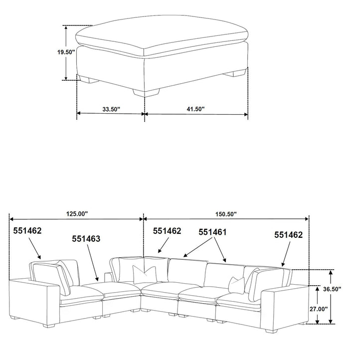 Lakeview Upholstered Modular Sectional