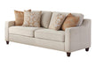 Christine Upholstered Cushion Back Sofa Beige - Furniture House (VA)