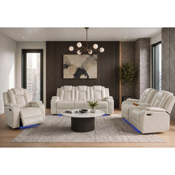 Carlo Power Motion Recliner with Power Headrest, LED