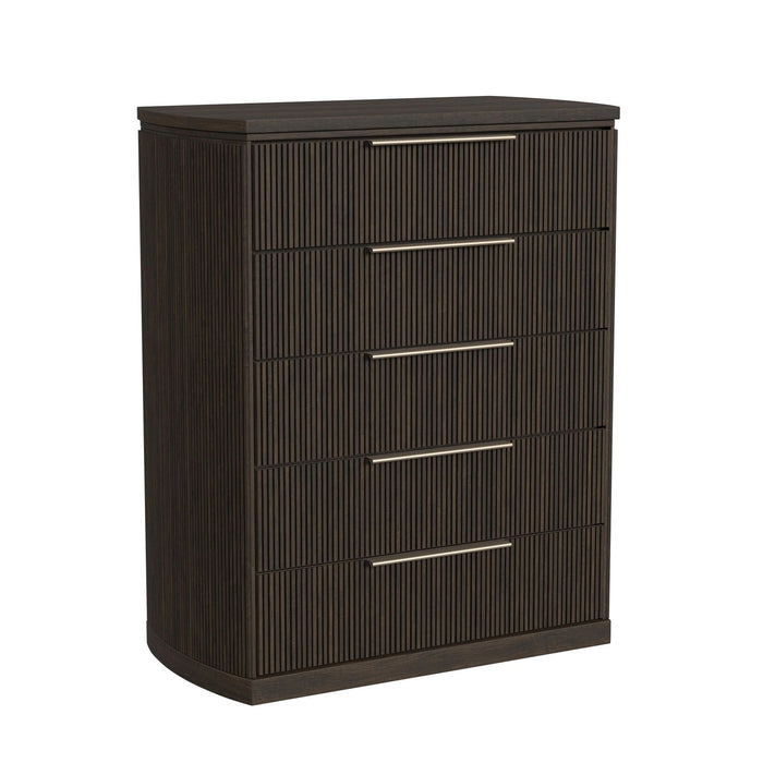 Sylvie UPH Bedroom Set with White Fabric
