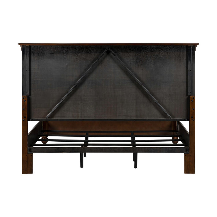 Rustic Traditions King California Panel Bed - Furniture House (VA)