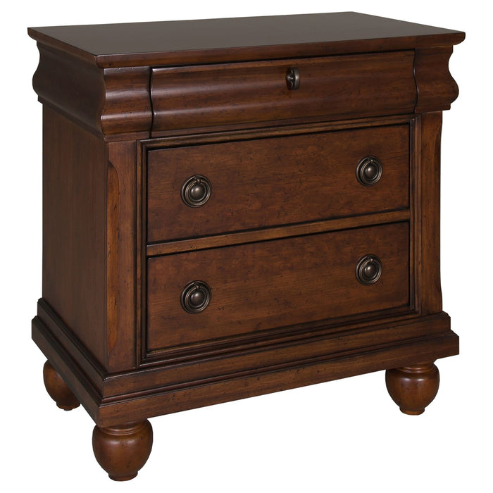 Rustic Traditions Sleigh Bed, Dresser & Mirror, Night Stand image