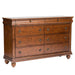 Rustic Traditions 8 Drawer Dresser in Rustic Cherry - Furniture House (VA)
