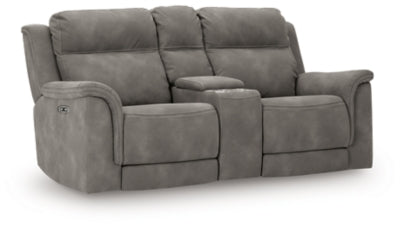 Next-Gen DuraPella Power Reclining Loveseat with Console - Furniture House (VA)