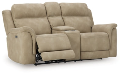 Next-Gen DuraPella Power Reclining Loveseat with Console - Furniture House (VA)