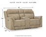 Next-Gen DuraPella Power Reclining Loveseat with Console - Furniture House (VA)