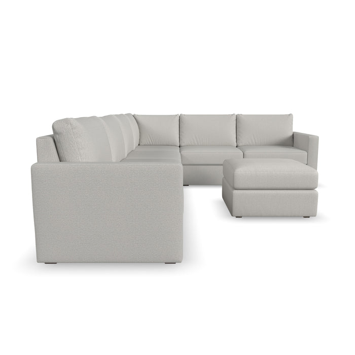 Flex 6-Seat Sectional with Standard Arm and Ottoman - Furniture House (VA)