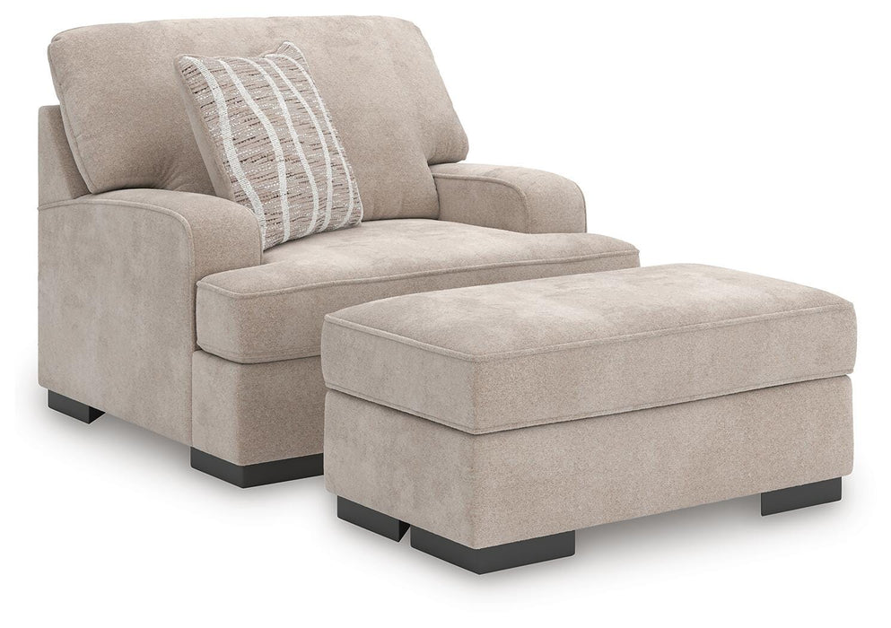 High Profile Chair & Ottoman Living Room Set - Furniture House (VA)
