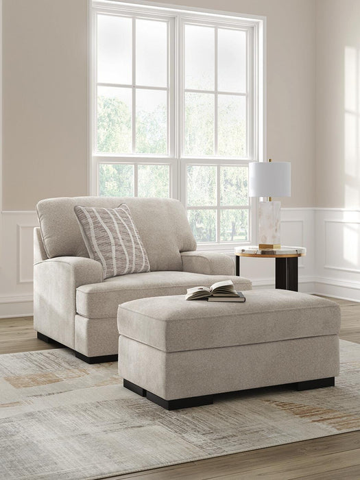 High Profile Chair & Ottoman Living Room Set - Furniture House (VA)