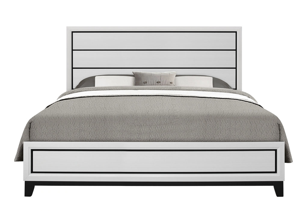 Kate Bed, Dresser, Mirror, Nightstand