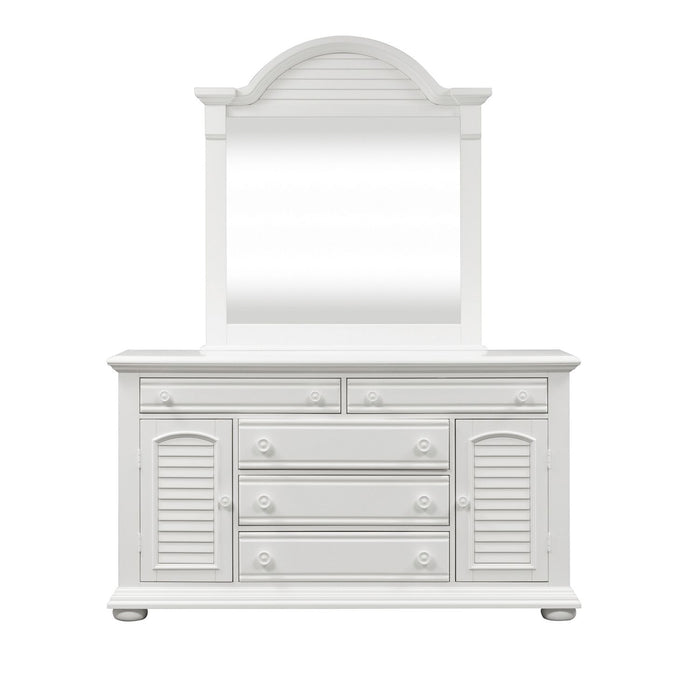 Summer House I King Panel Bed, Dresser & Mirror - Furniture House (VA)