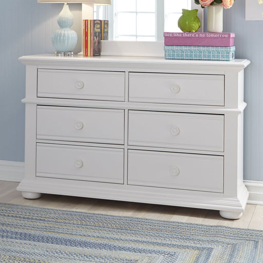 Summer House 6 Drawer Dresser in Oyster White image