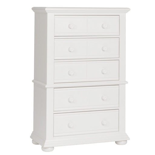 Summer House 5 Drawer Chest in Oyster White - Furniture House (VA)