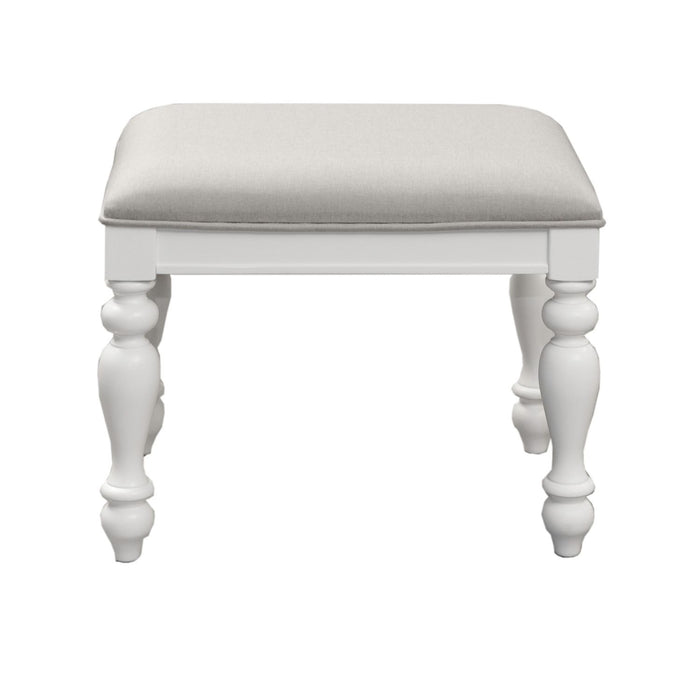 Summer House I Vanity Stool in Oyster White image