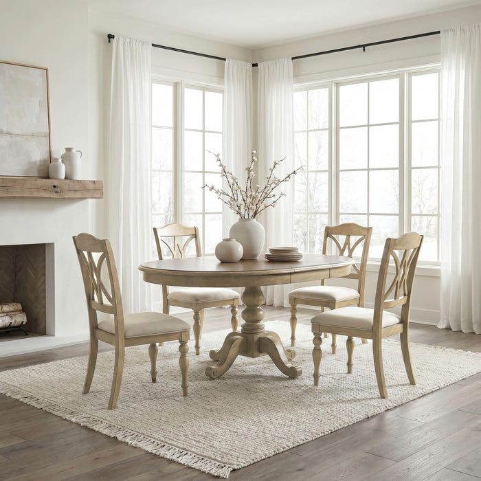 Summer House 5 Piece Pedestal Table Set image