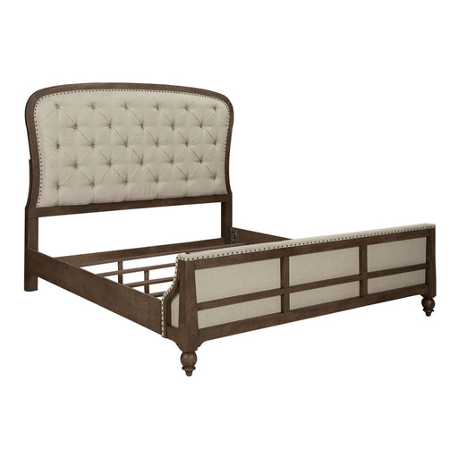 Americana Farmhouse Queen Shelter Bed, Dresser & Mirror, Chest, Night Stand - Furniture House (VA)