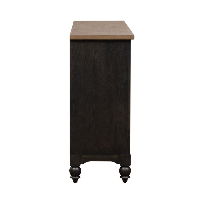 Americana Farmhouse 9 Drawer Dresser in Black - Furniture House (VA)