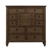 Americana Farmhouse 12 Drawer Chesser in Dusty Taupe and Black - Furniture House (VA)