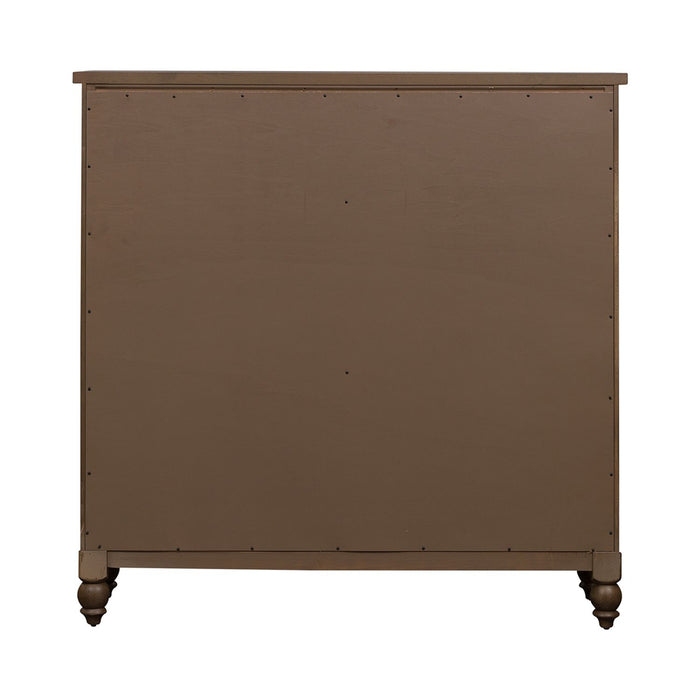 Americana Farmhouse 12 Drawer Chesser in Dusty Taupe and Black - Furniture House (VA)