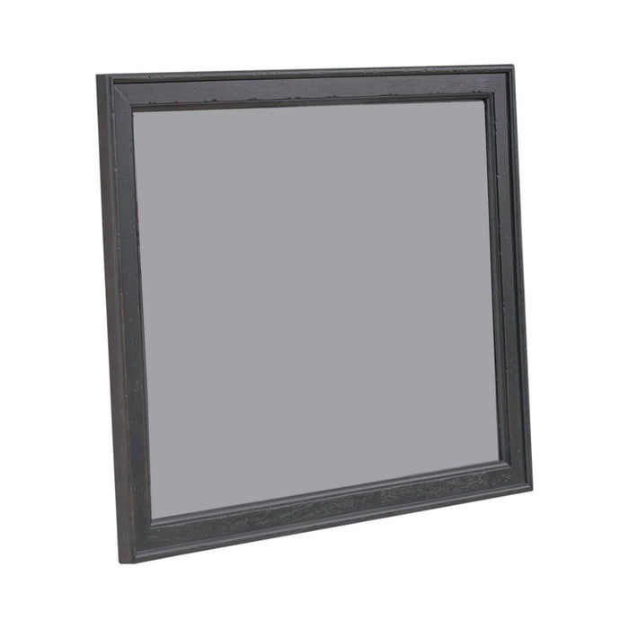 Americana Farmhouse Landscape Mirror in Black - Furniture House (VA)