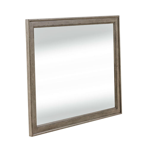 Americana Farmhouse Landscape Mirror in Dusty Taupe and Black - Furniture House (VA)