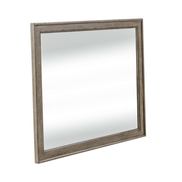 Americana Farmhouse Landscape Mirror in Dusty Taupe and Black - Furniture House (VA)