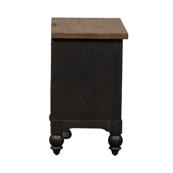 Americana Farmhouse 2 Drawer Nightstand in Black - Furniture House (VA)