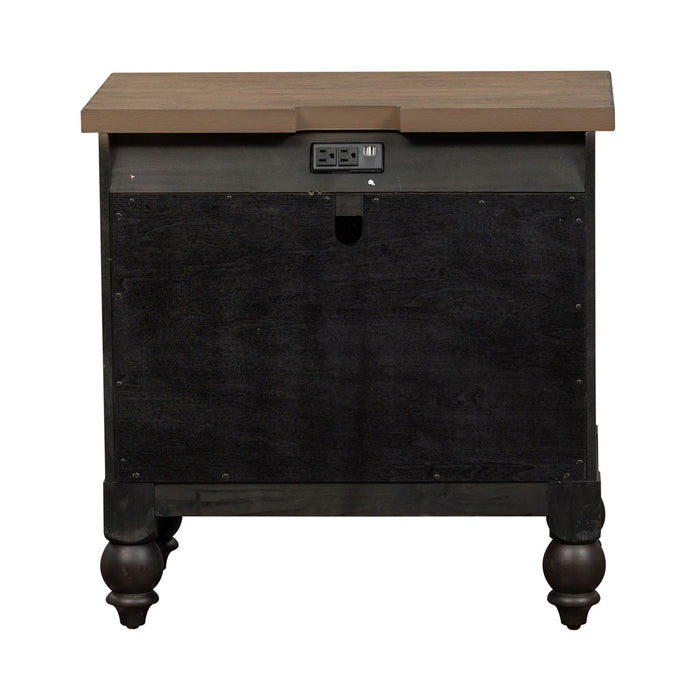 Americana Farmhouse 2 Drawer Nightstand in Black - Furniture House (VA)