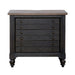 Americana Farmhouse 6 Drawer Bedside Chest in Black - Furniture House (VA)