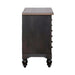 Americana Farmhouse 6 Drawer Bedside Chest in Black - Furniture House (VA)