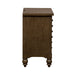 Americana Farmhouse 6 Drawer Bedside Chest in Dusty Taupe and Black - Furniture House (VA)