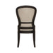 Americana Farmhouse Uph Tufted Back Side Chair - Black - Furniture House (VA)