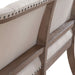 Americana Farmhouse Uph Shelter Dining Bench in Dusty Taupe & Black - Furniture House (VA)