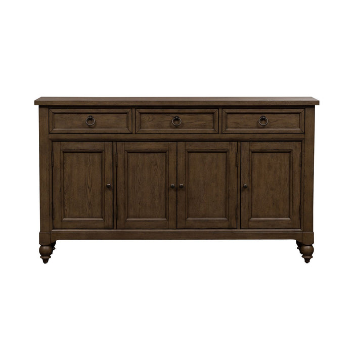 Americana Farmhouse Hall Buffet in Dusty Taupe - Furniture House (VA)