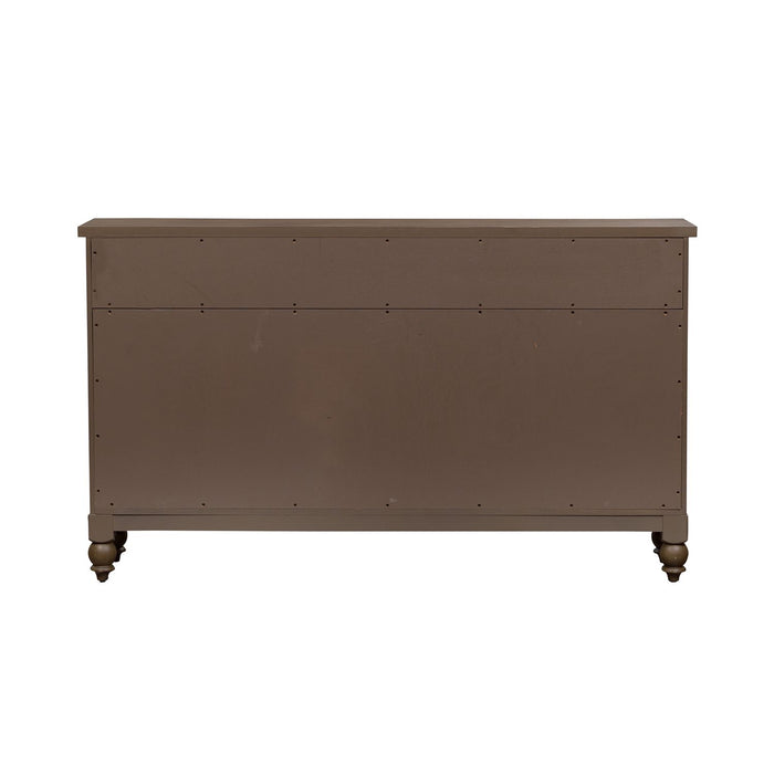 Americana Farmhouse Hall Buffet in Dusty Taupe - Furniture House (VA)