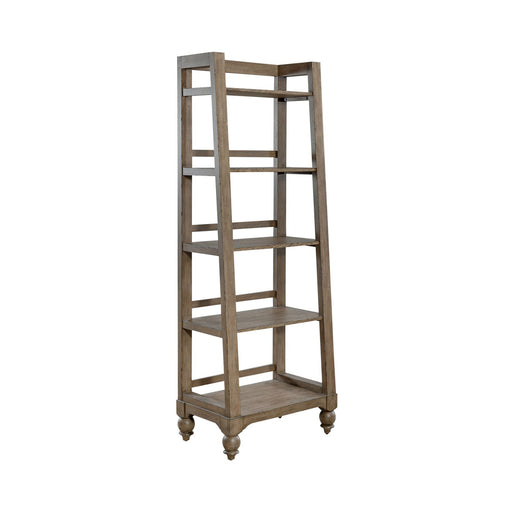 Americana Farmhouse Leaning Pier Bookcase in Dusty Taupe - Furniture House (VA)