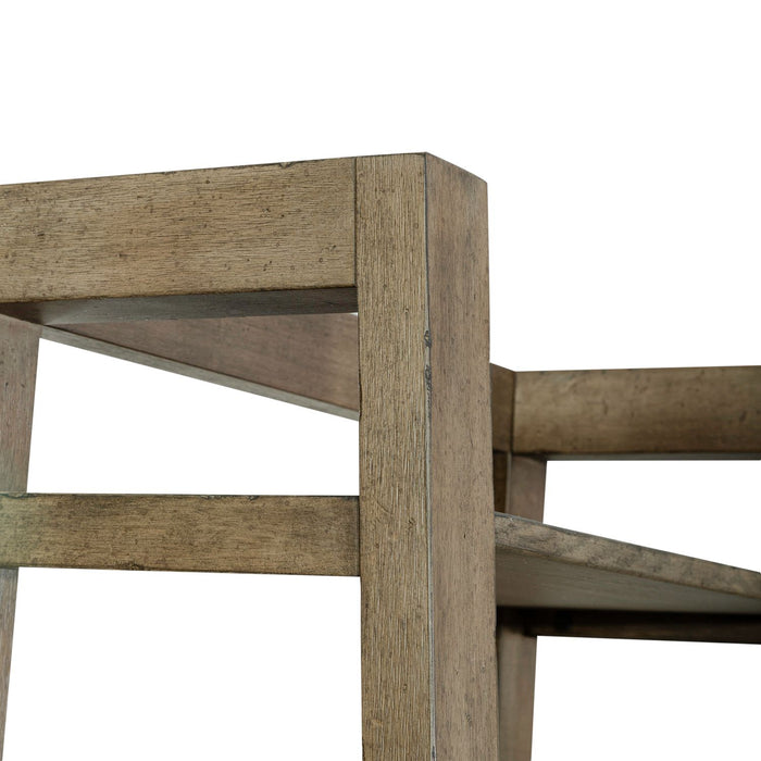 Americana Farmhouse Leaning Pier Bookcase in Dusty Taupe - Furniture House (VA)