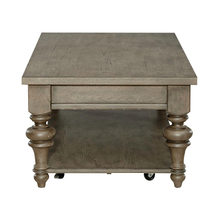 Americana Farmhouse Rectangular Cocktail Table in Dusty Taupe - Furniture House (VA)