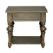 Americana Farmhouse End Table in Dusty Taupe - Furniture House (VA)
