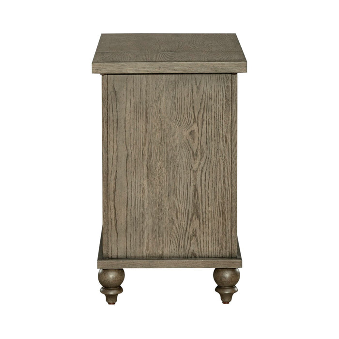 Americana Farmhouse Chair Side Table in Dusty Taupe - Furniture House (VA)