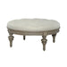 Americana Farmhouse Round Cocktail Ottoman in Dusty Taupe - Furniture House (VA)