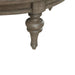 Americana Farmhouse Round Cocktail Ottoman in Dusty Taupe - Furniture House (VA)