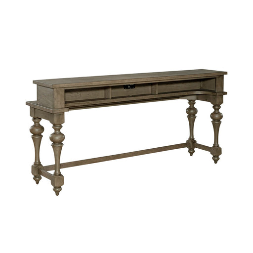 Americana Farmhouse Console Bar Table in Dusty Taupe - Furniture House (VA)