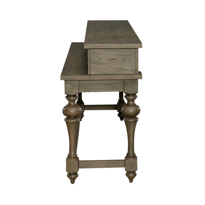 Americana Farmhouse Console Bar Table in Dusty Taupe - Furniture House (VA)