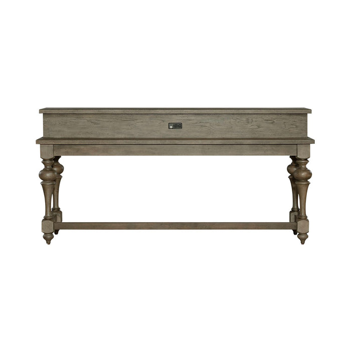 Americana Farmhouse Console Bar Table in Dusty Taupe - Furniture House (VA)
